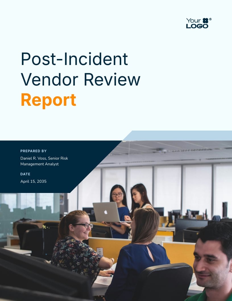 Post Incident Vendor Review Report Template