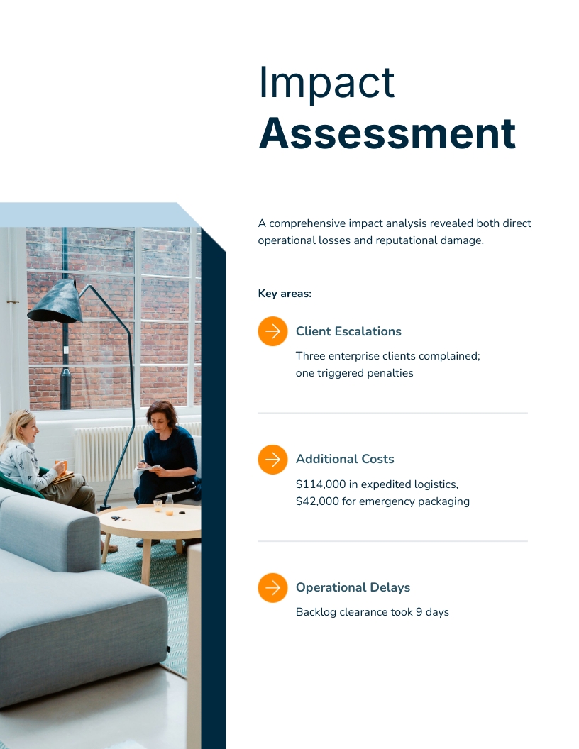 Post Incident Vendor Review Report Template | Visme