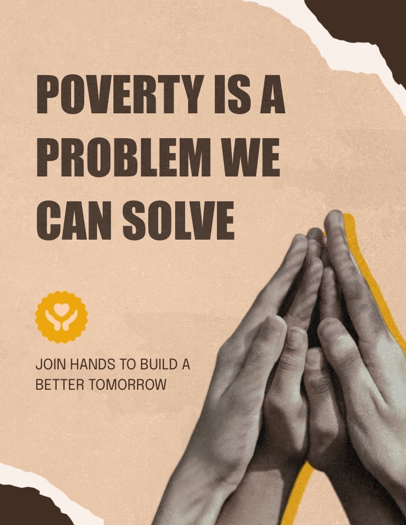 Poverty Poster Template