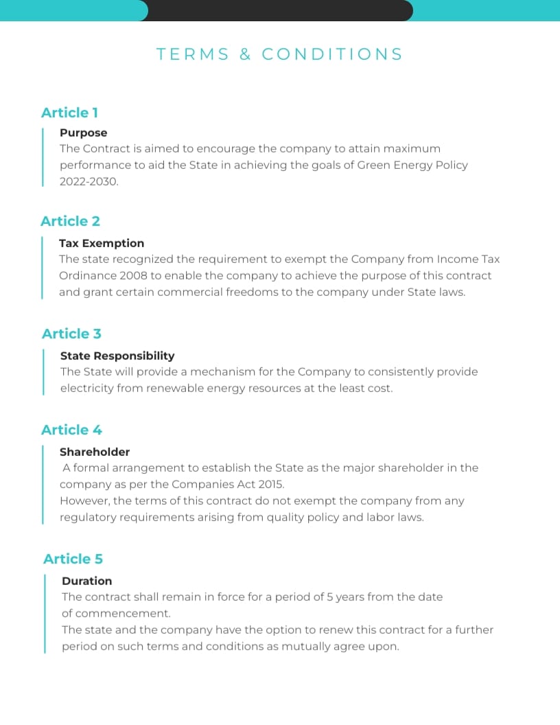 Power Company Performance Contract Template - Slide 2 Power Company Performance Contract Template - Slide 2