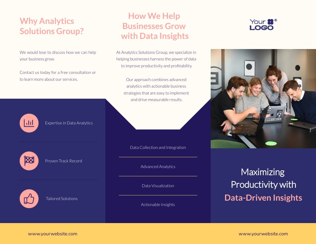 Presentation Handout Z-Fold Brochure Template