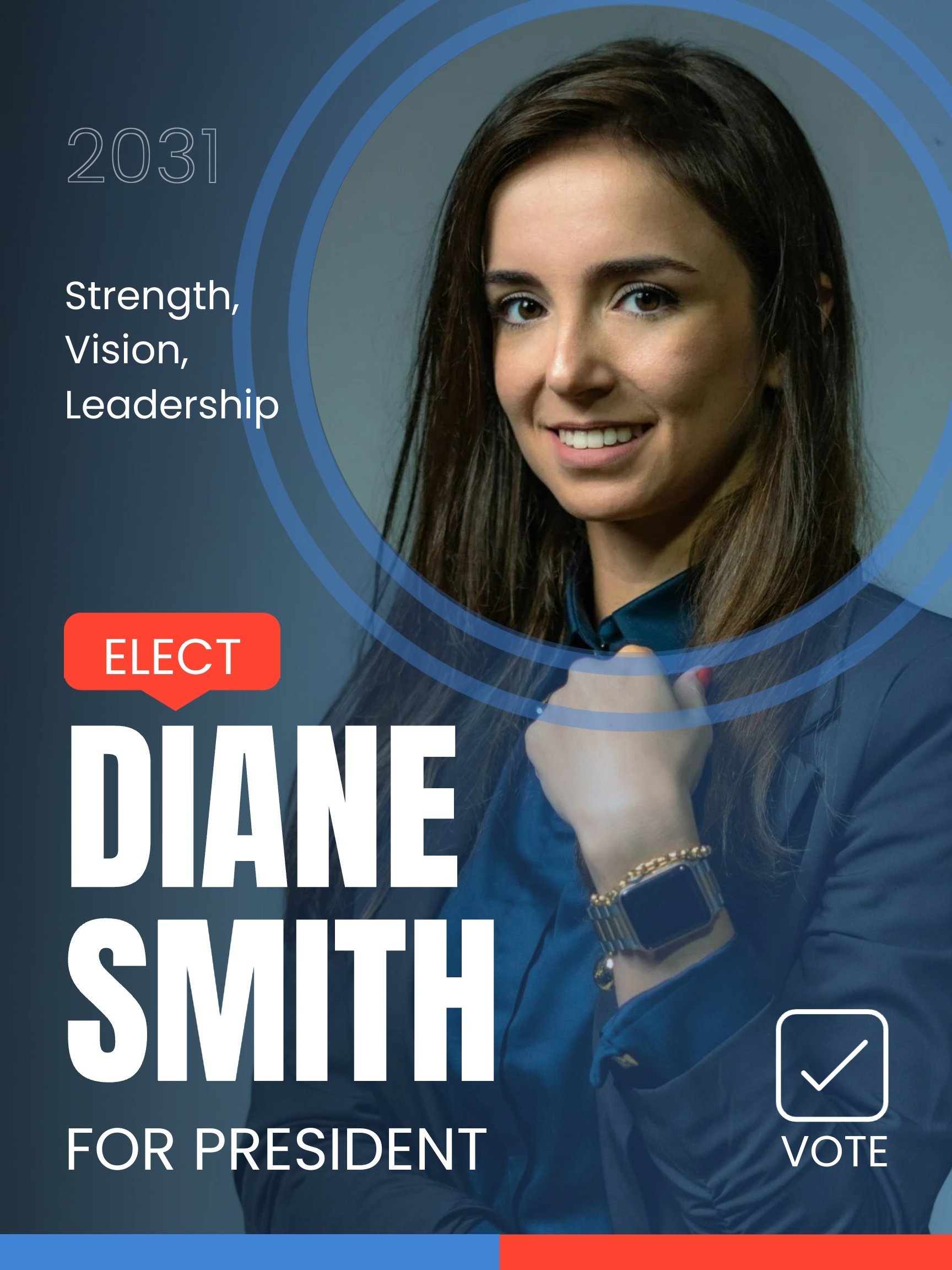 President Campaign Poster Template