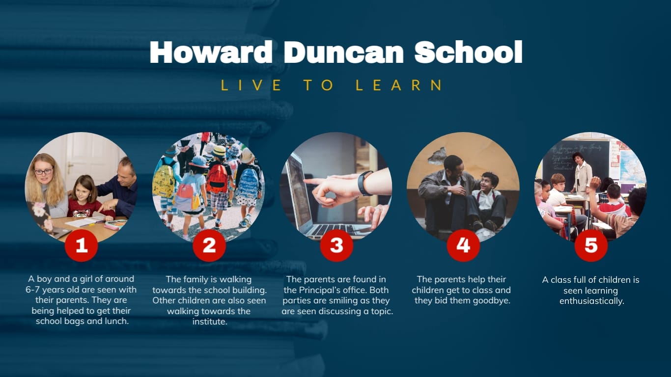 Primary School Admission Storyboard Template