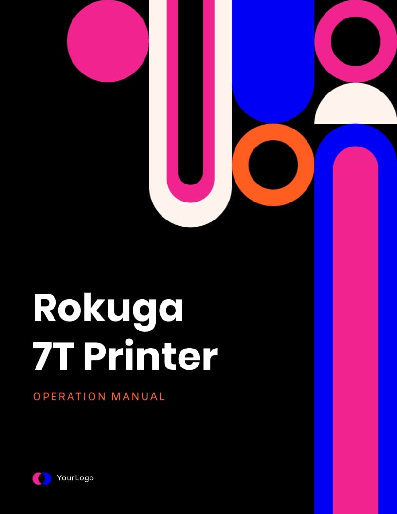 Printer Operation Instruction Manual Template