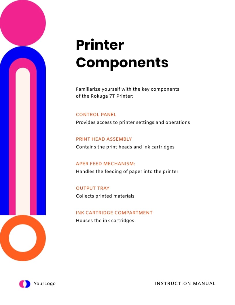 Printer Operation Instruction Manual Template - Slide 5 Printer Operation Instruction Manual Template - Slide 5