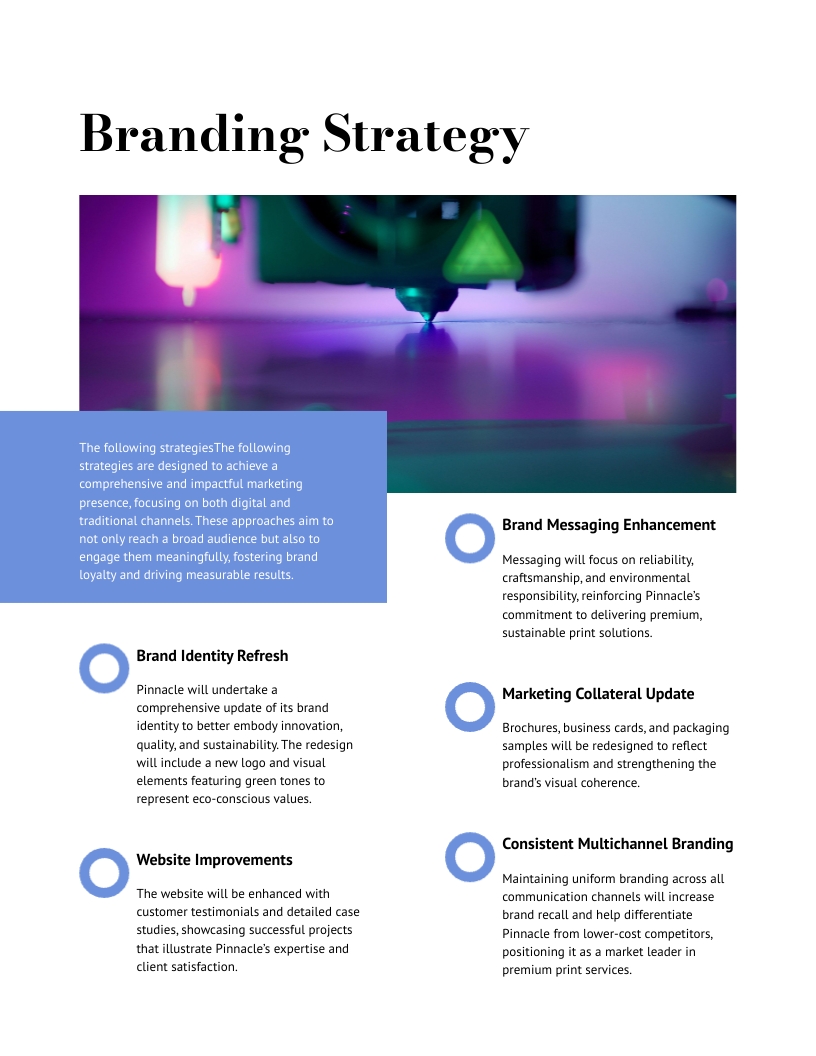 Printing Company Marketing Strategy Template - Slide 6 Printing Company Marketing Strategy Template - Slide 6