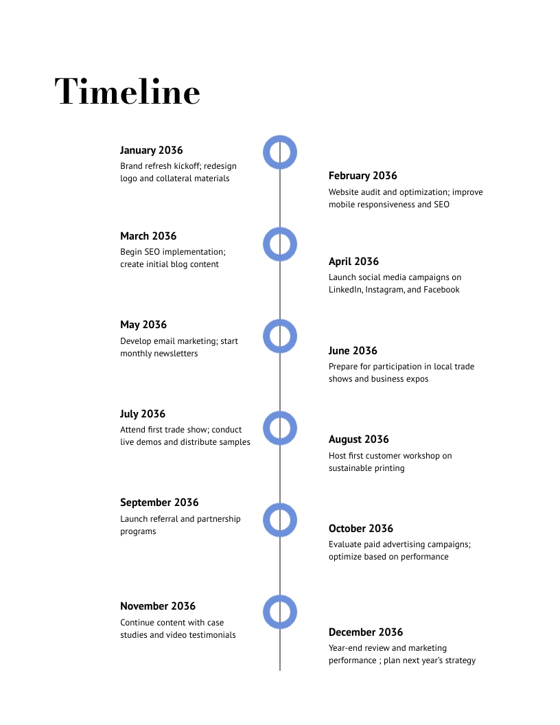 Printing Company Marketing Strategy Template - Slide 9 Printing Company Marketing Strategy Template - Slide 9
