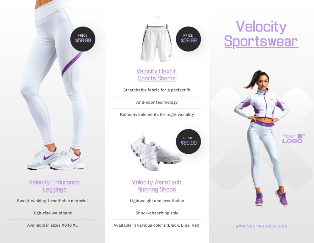 Product Catalogue Z-Fold Brochure Template