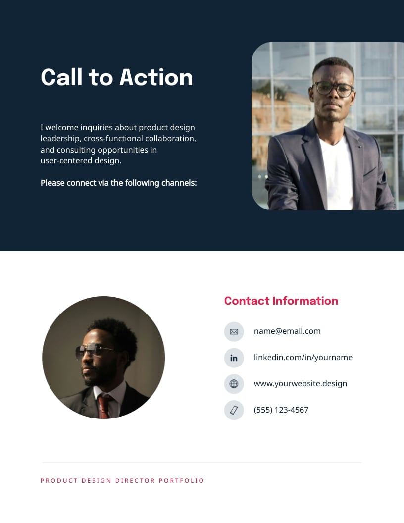 Product Design Director Portfolio Template - Slide 8 Product Design Director Portfolio Template - Slide 8