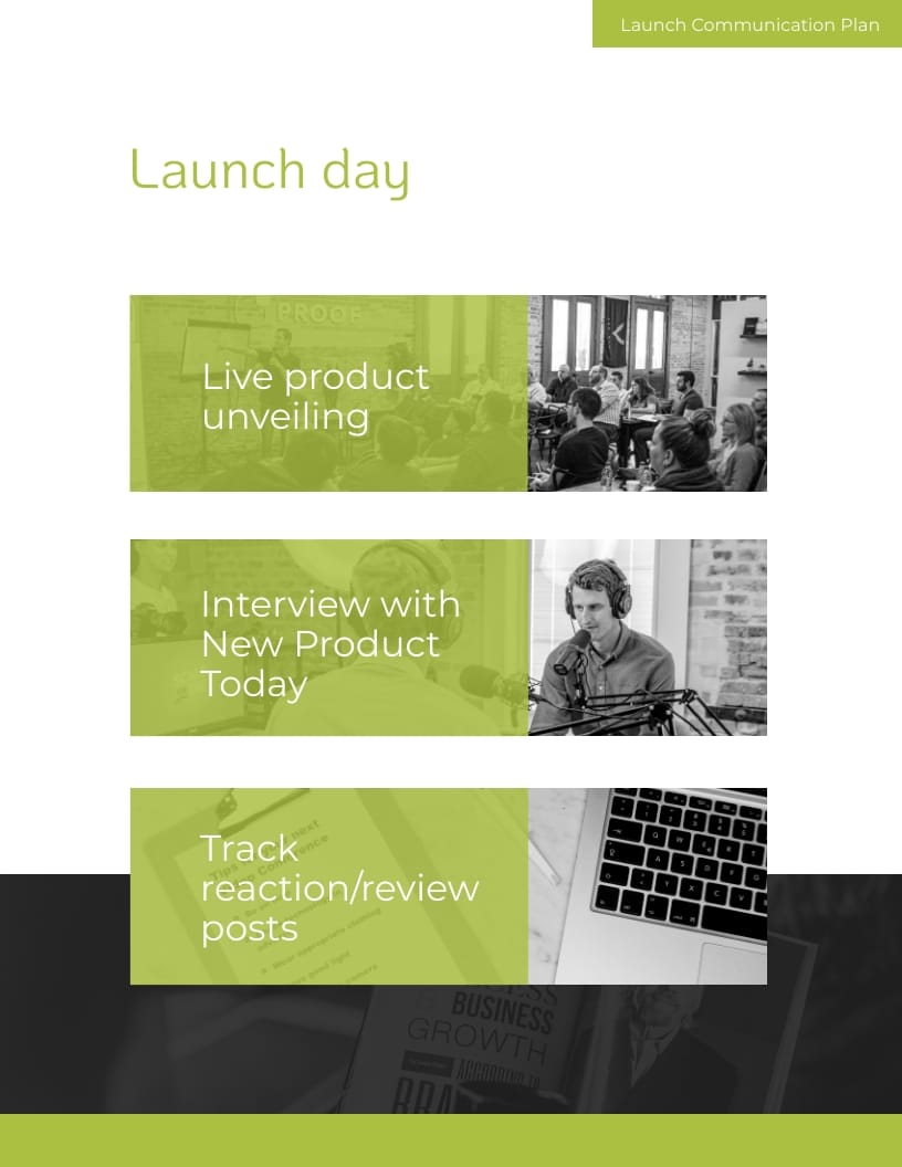 Project Launch - Communication Plan Template | Visme