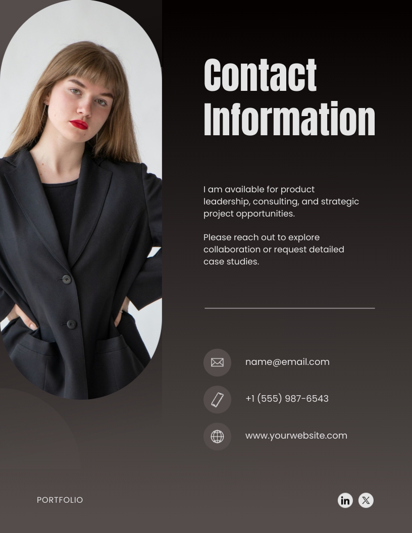 Product Manager Expertise Portfolio Template - Slide 7 Product Manager Expertise Portfolio Template - Slide 7