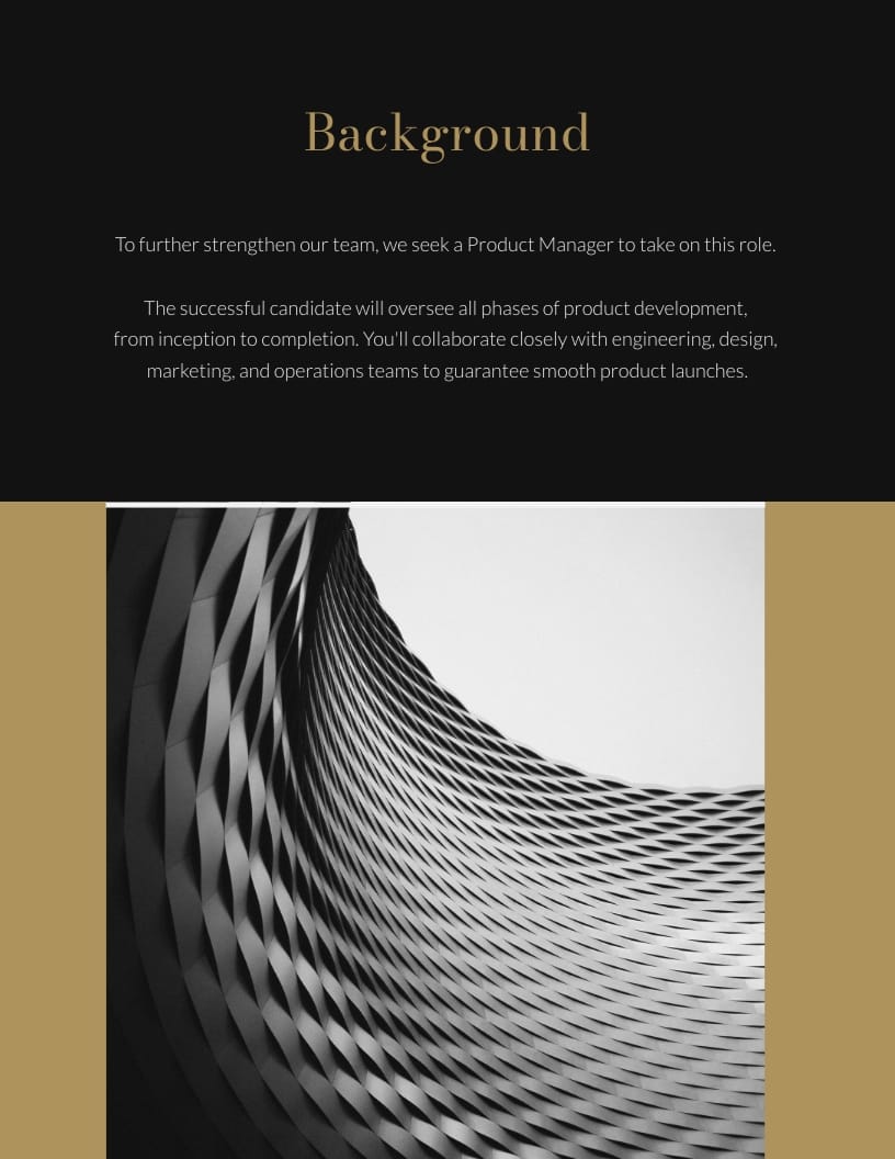 Product Manager Job Proposal Template - Slide 2 Product Manager Job Proposal Template - Slide 2