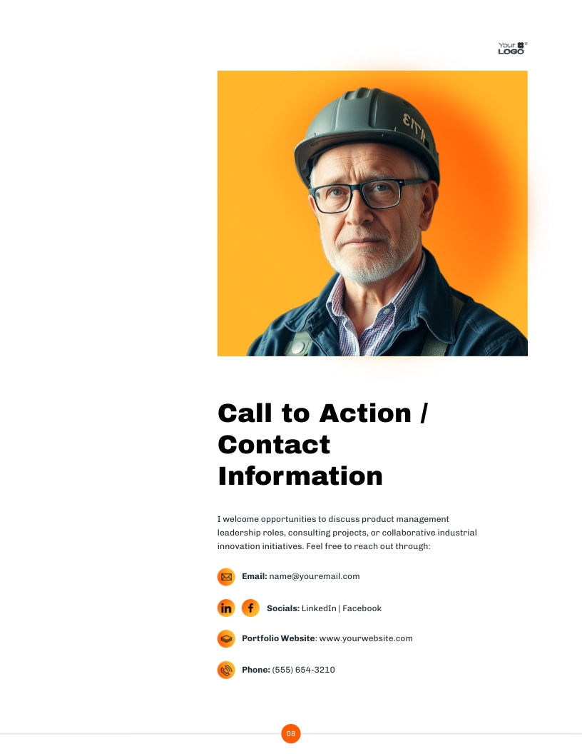 Product Manager Skill Portfolio Template - Slide 8 Product Manager Skill Portfolio Template - Slide 8