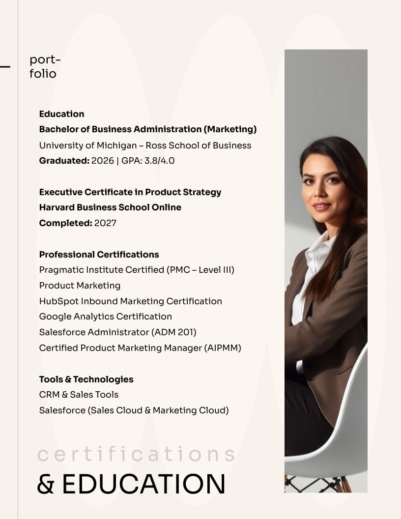 Product Marketing Manager Portfolio Template - Slide 6 Product Marketing Manager Portfolio Template - Slide 6