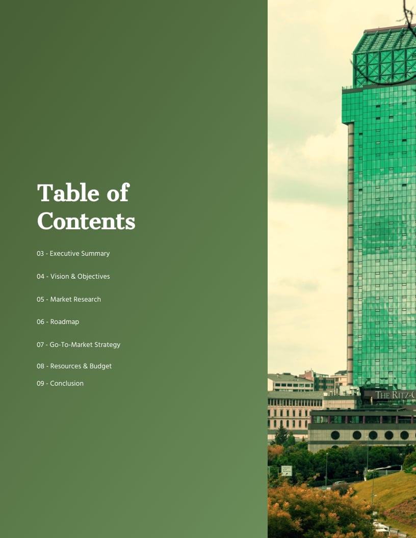 Product Plan Template - Slide 2 Product Plan Template - Slide 2