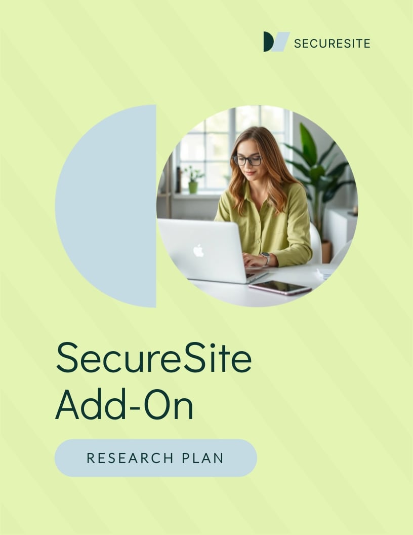 Product Research Plan Template