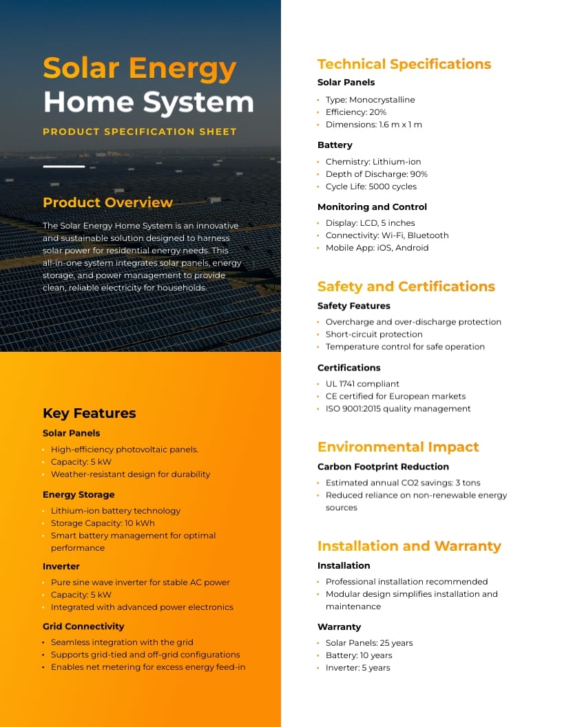 One Pager Templates Visme