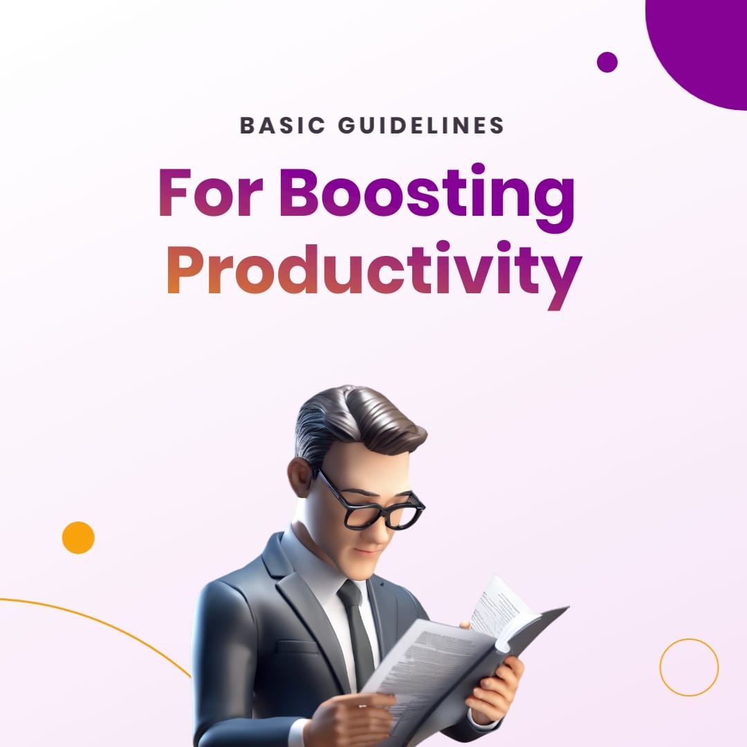 Productivity Boost Twitter X Thread Post Square Template