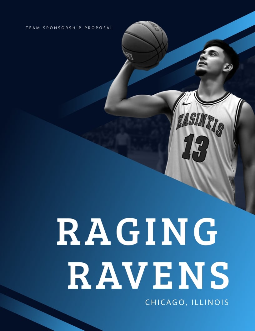 Professional Basketball Team Sponsorship Proposal Template