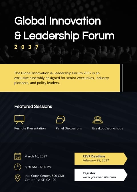 Professional Business Event Invitation Template