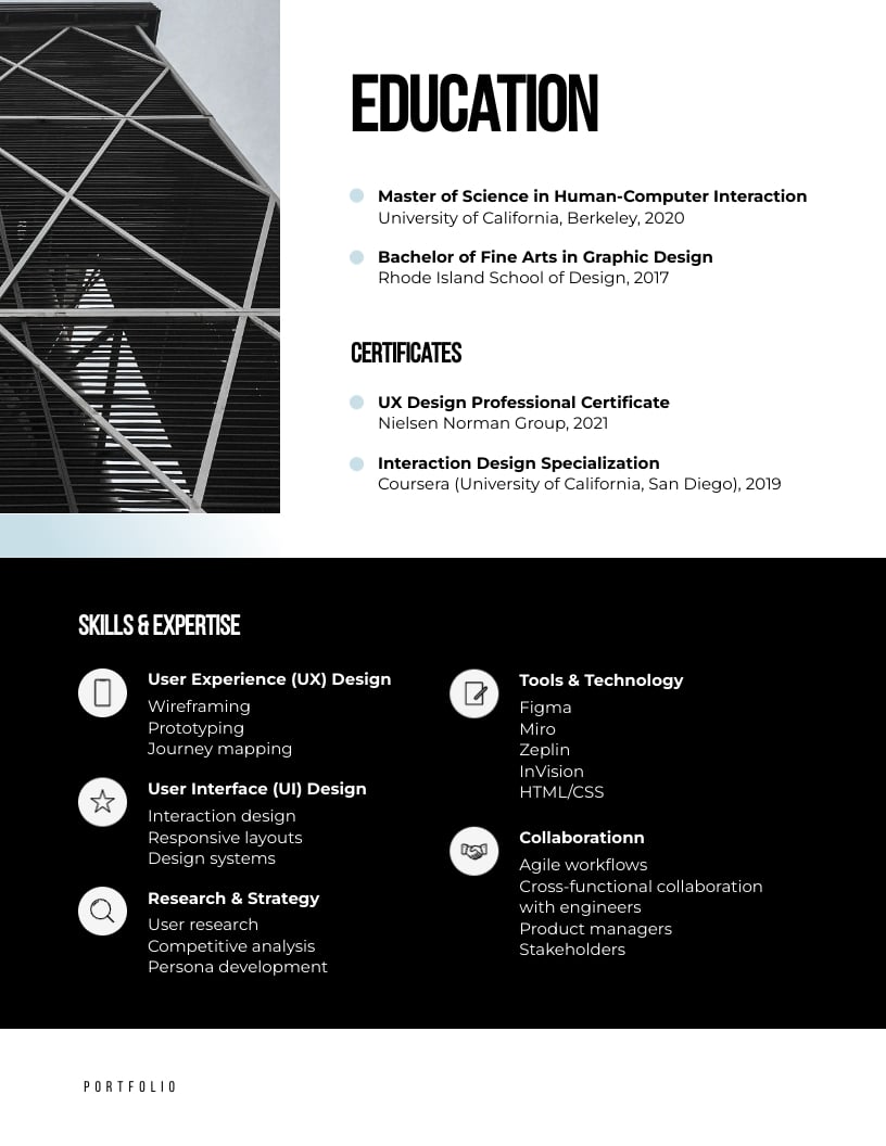 Professional Digital Product Designer Portfolio Template - Slide 3 Professional Digital Product Designer Portfolio Template - Slide 3