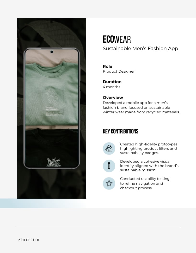 Professional Digital Product Designer Portfolio Template - Slide 5 Professional Digital Product Designer Portfolio Template - Slide 5