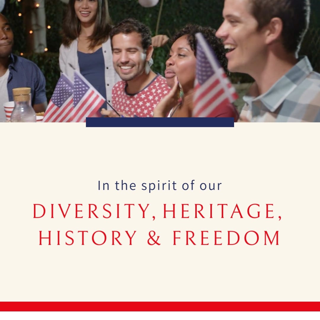 Professional Independence Day Greeting Card Square Template