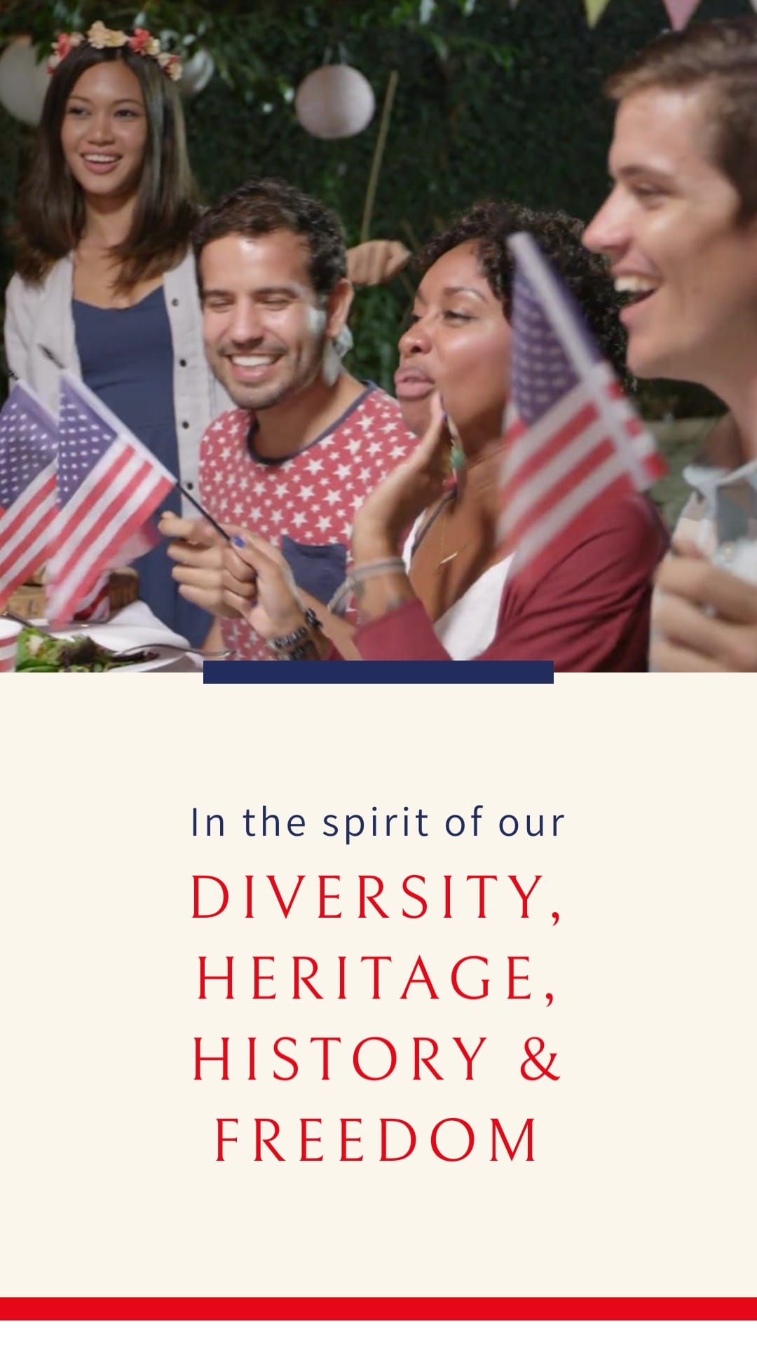 Professional Independence Day Greeting Card Vertical Template