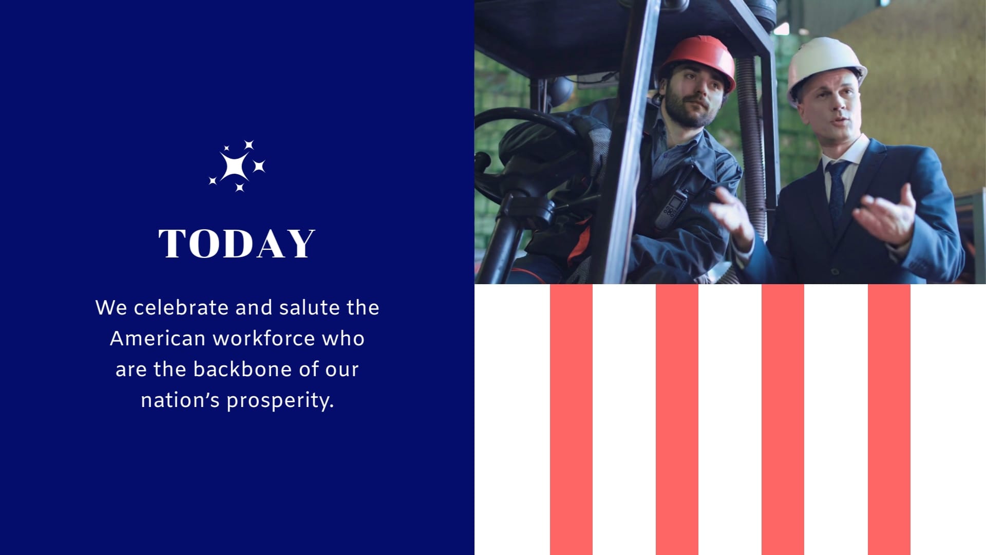 Professional Labor Day Greeting Card Template