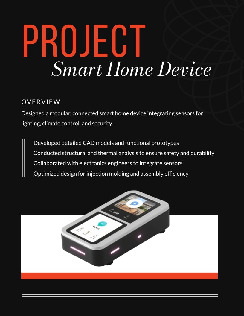 Professional Product Design Engineer Portfolio Template - Slide 4 Professional Product Design Engineer Portfolio Template - Slide 4