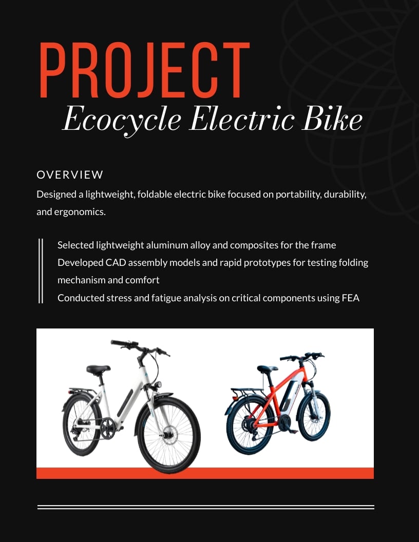 Professional Product Design Engineer Portfolio Template - Slide 5 Professional Product Design Engineer Portfolio Template - Slide 5