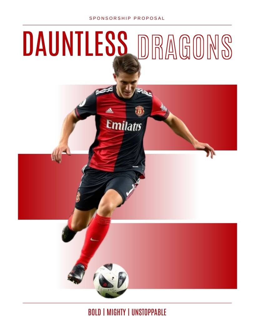 Professional Soccer Team Sponsorship Proposal Template