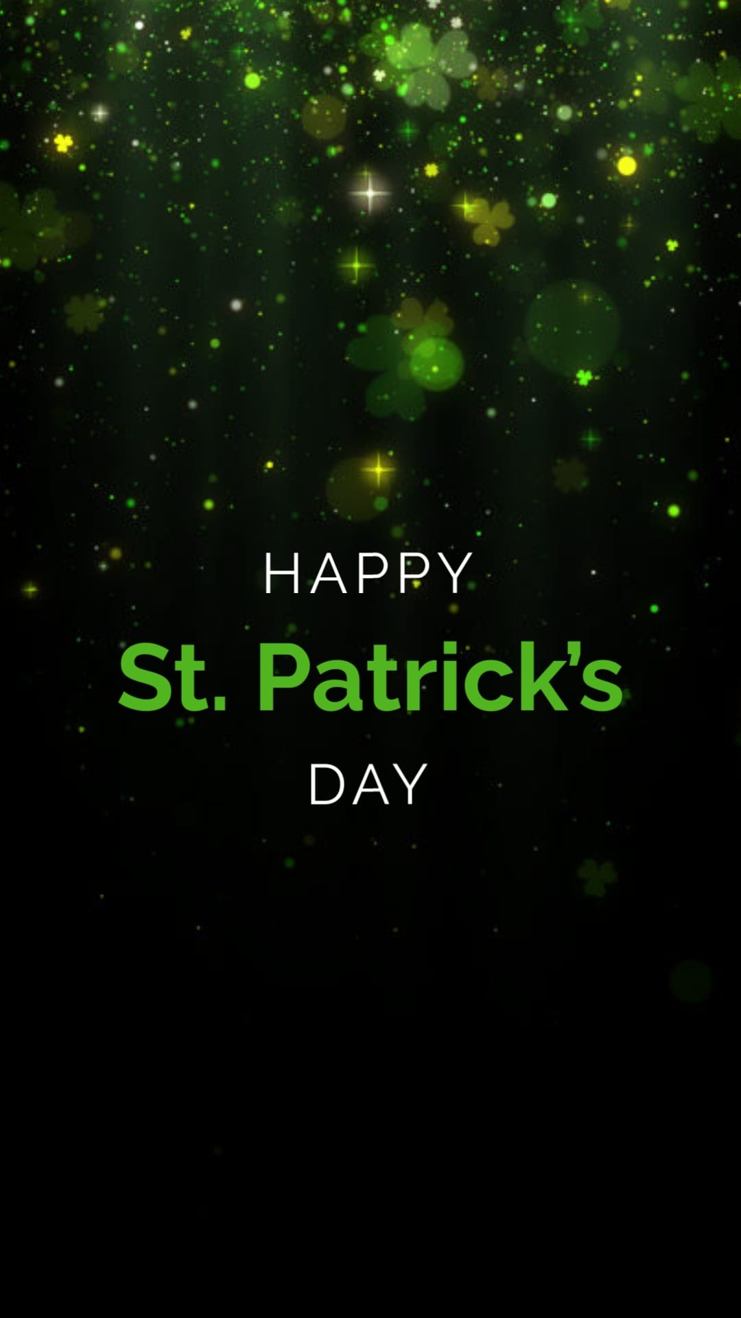 Professional St Patricks Day Greeting Card Vertical Template