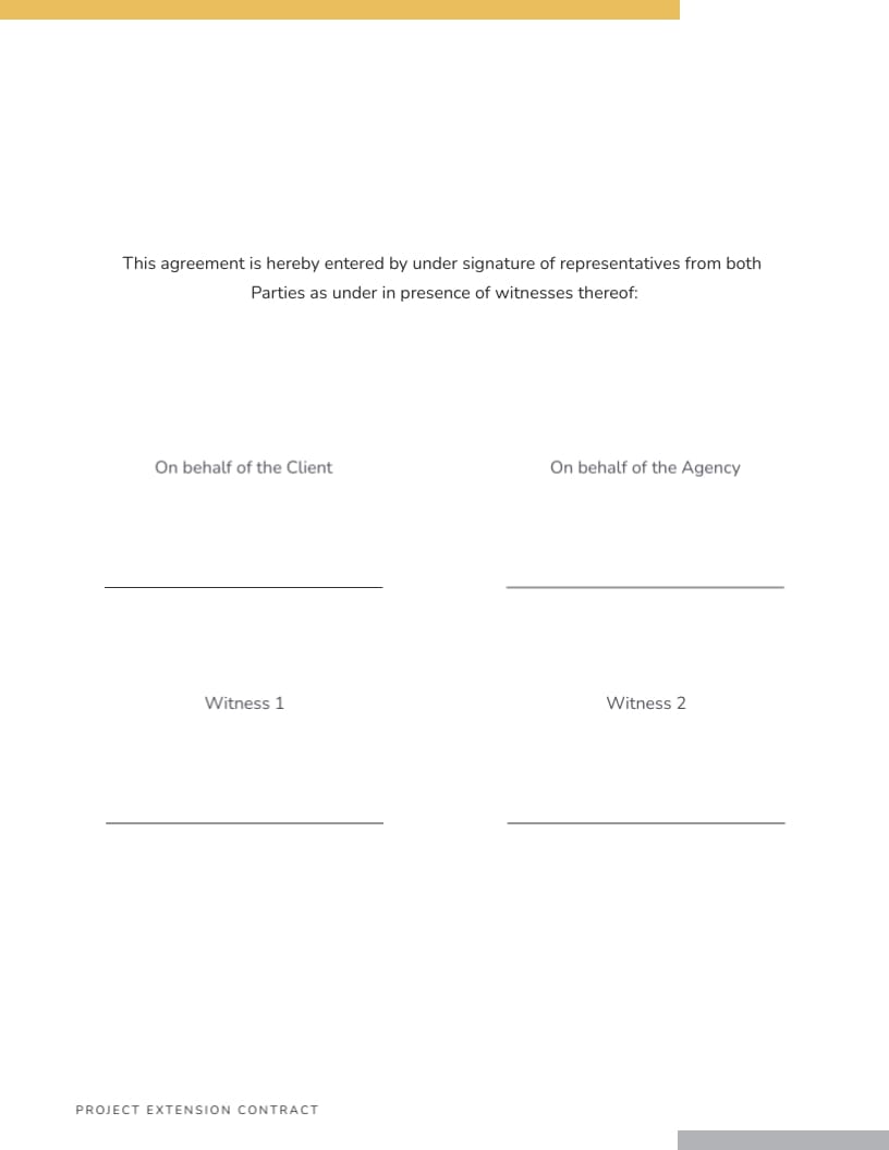 Project Extension Contract Template - Slide 3 Project Extension Contract Template - Slide 3