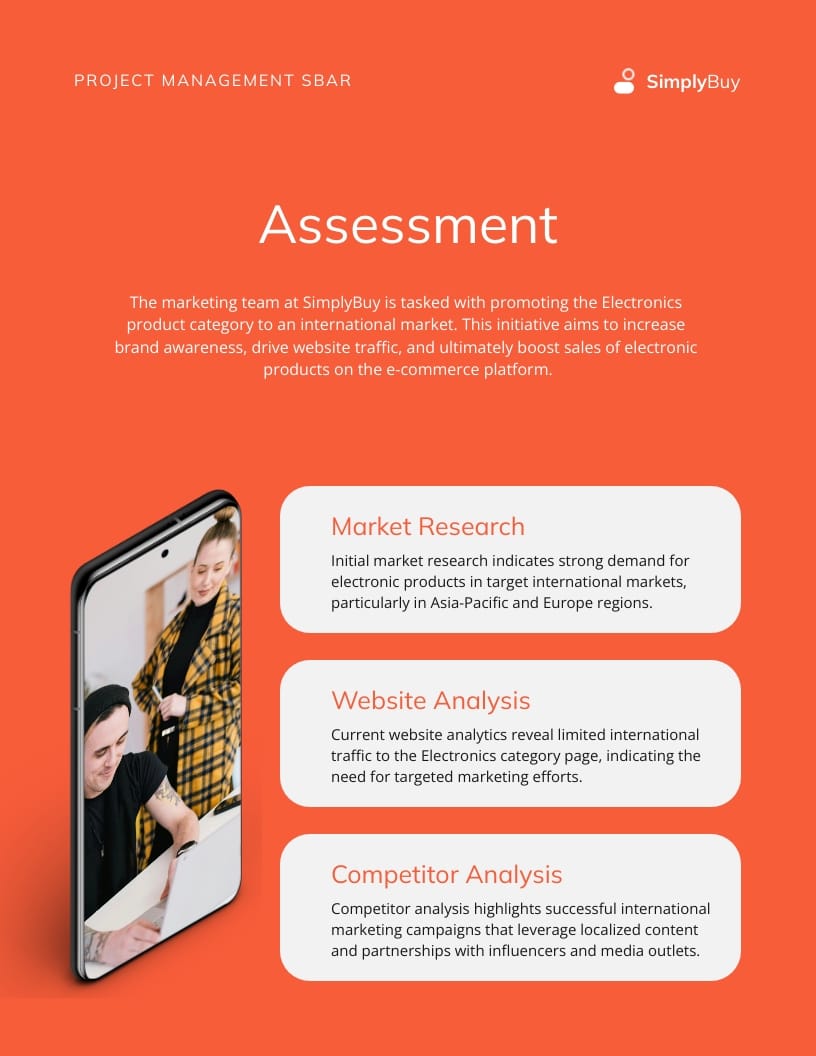 Project Management SBAR Template - Slide 3 Project Management SBAR Template - Slide 3