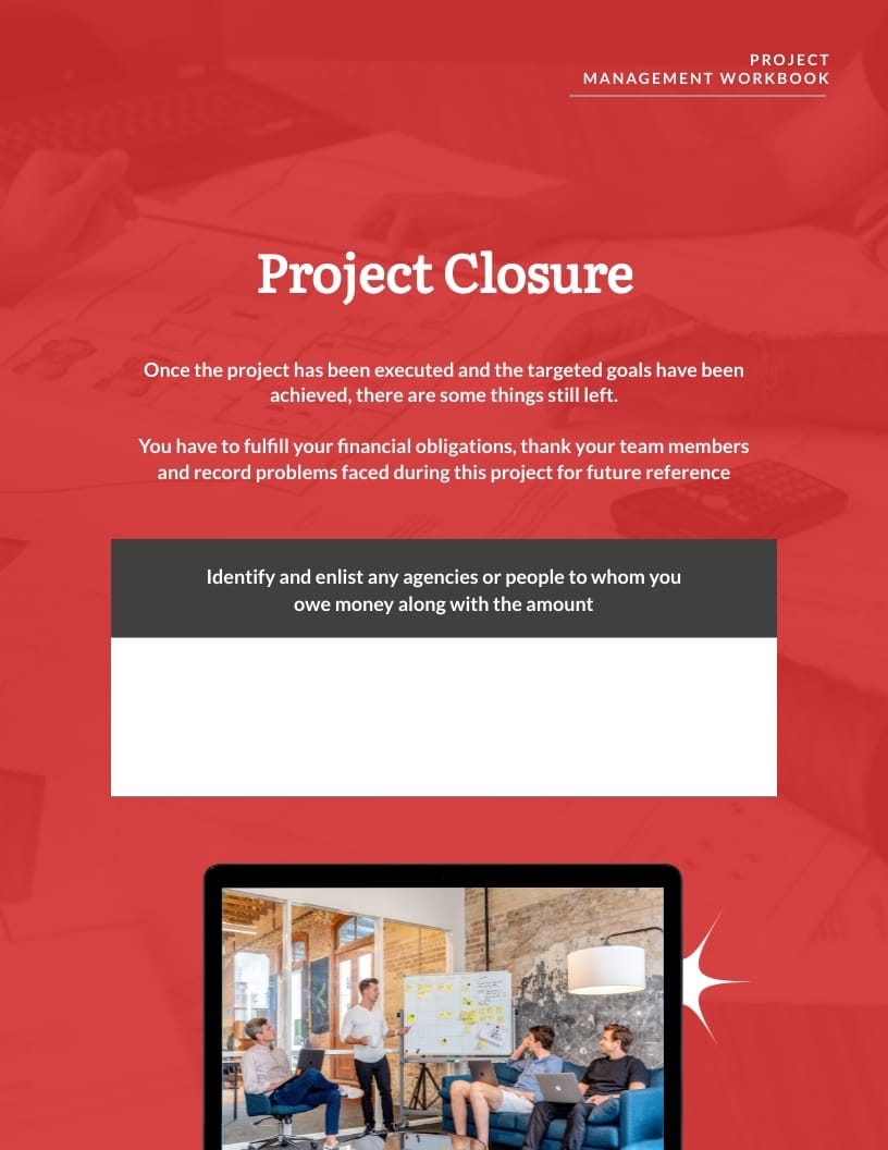 Project Management Workbook Template | Visme