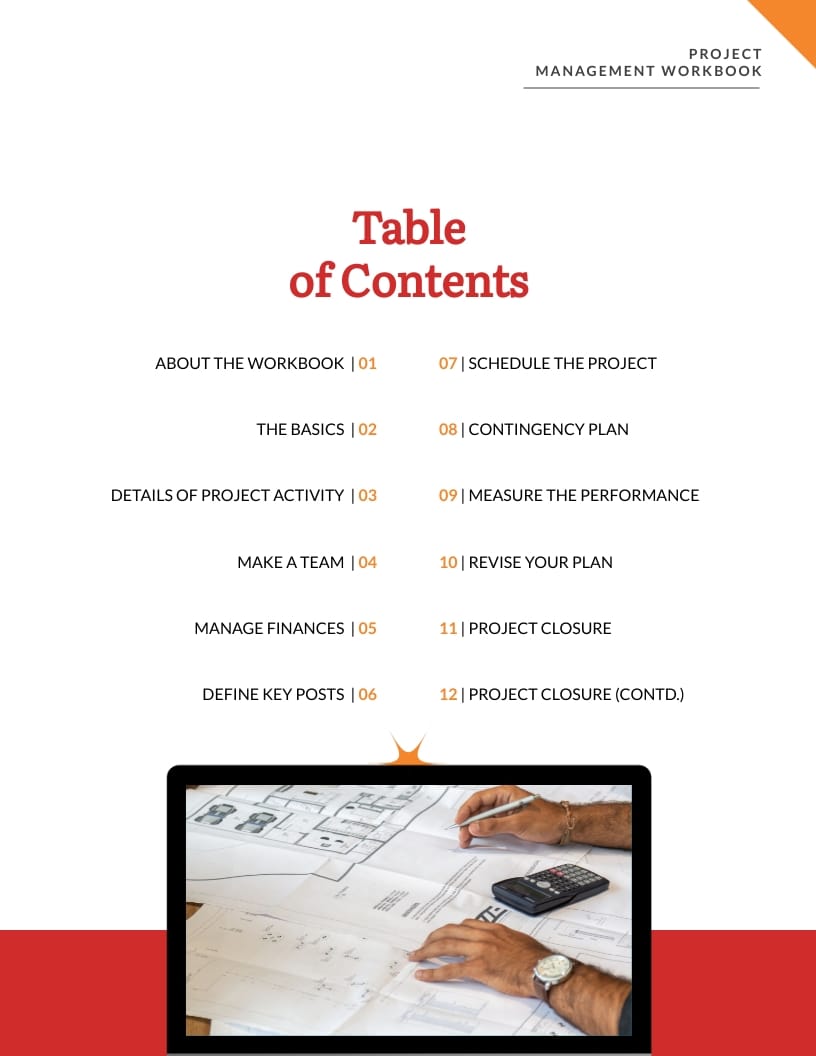Project Management Workbook Template | Visme