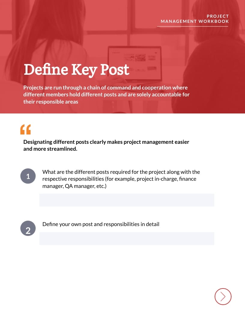 Project Management Workbook Template | Visme