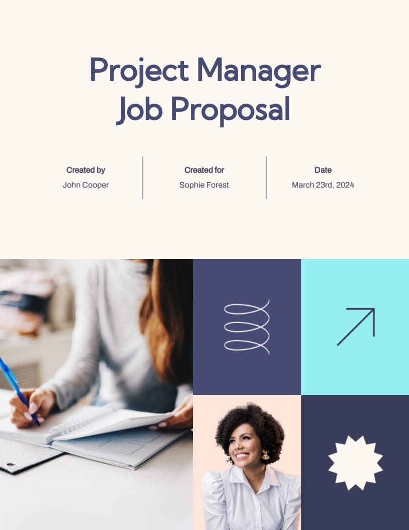 Project Manager Job Proposal Template