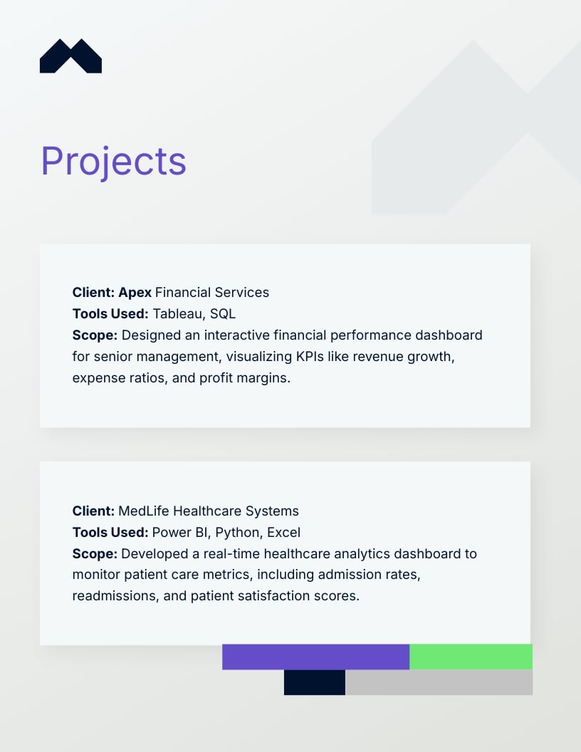 Project Manager Portfolio Template - Slide 4 Project Manager Portfolio Template - Slide 4