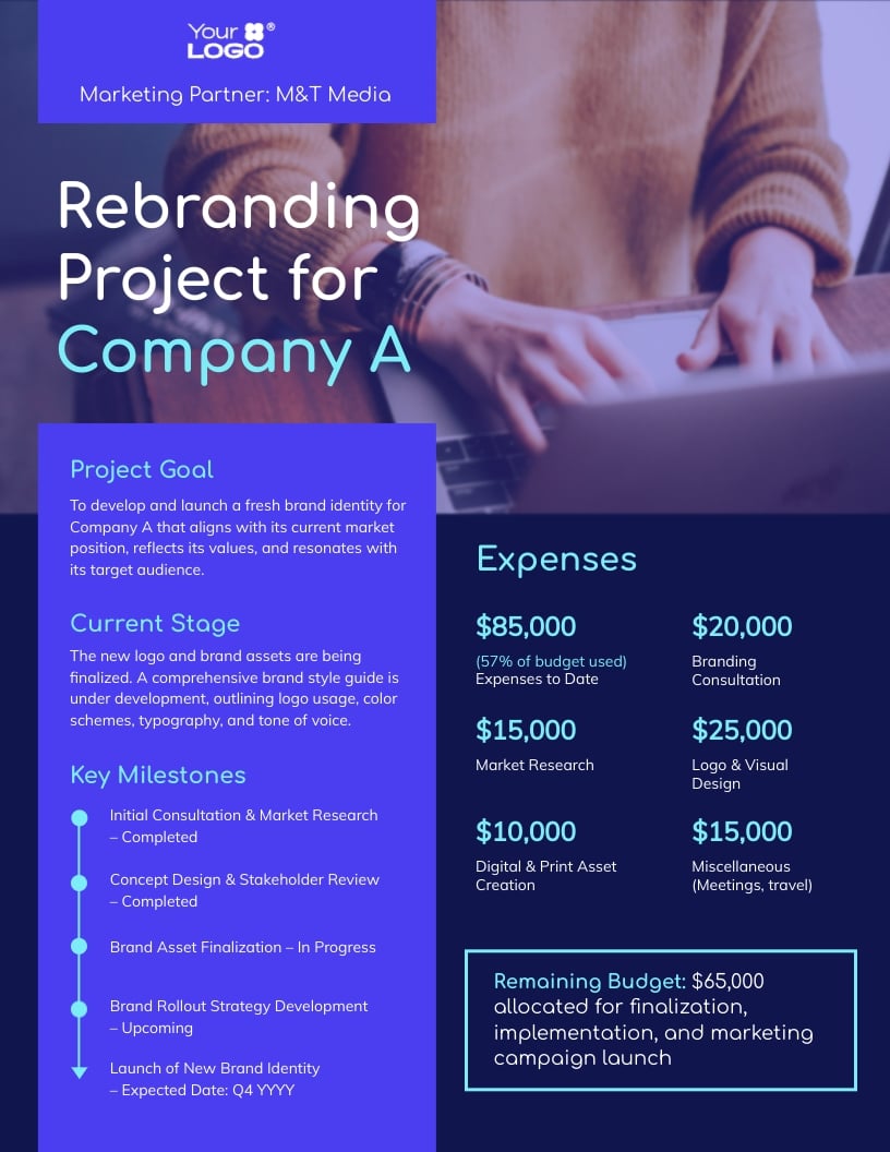 Project One Pager Template