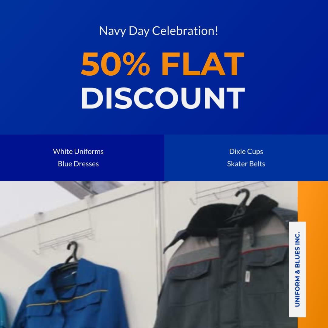 Promotional Navy Day Greeting Card Square Template