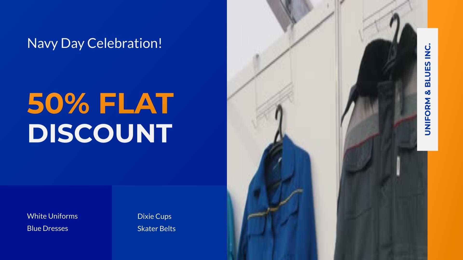 Promotional Navy Day Greeting Card Template