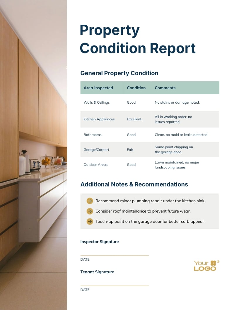 Property Condition Report Template - Slide 2 Property Condition Report Template - Slide 2
