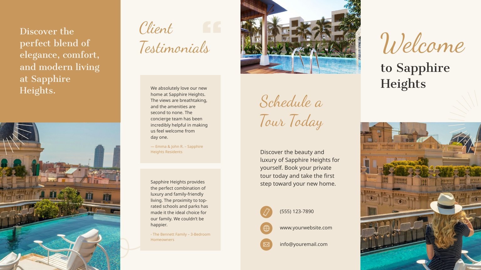 Property Double Gate Fold Brochure Template