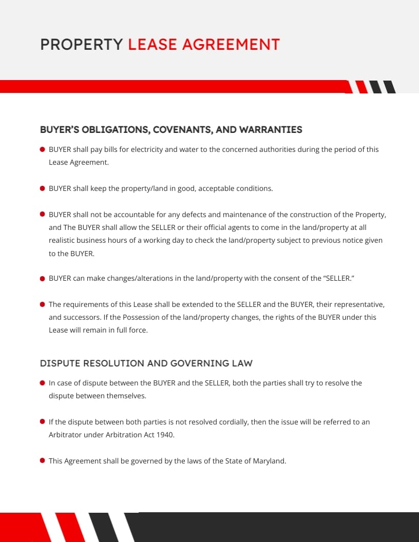 Property Lease Agreement Template - Slide 3 Property Lease Agreement Template - Slide 3