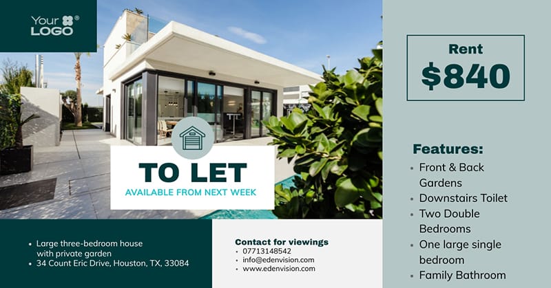 Property Listing Facebook Post Template