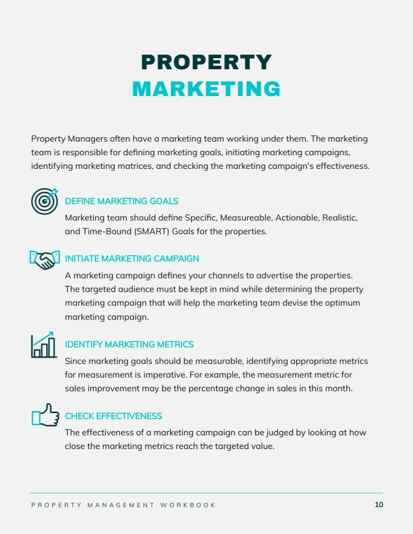Property Management Workbook Template - Slide 12 Property Management Workbook Template - Slide 12