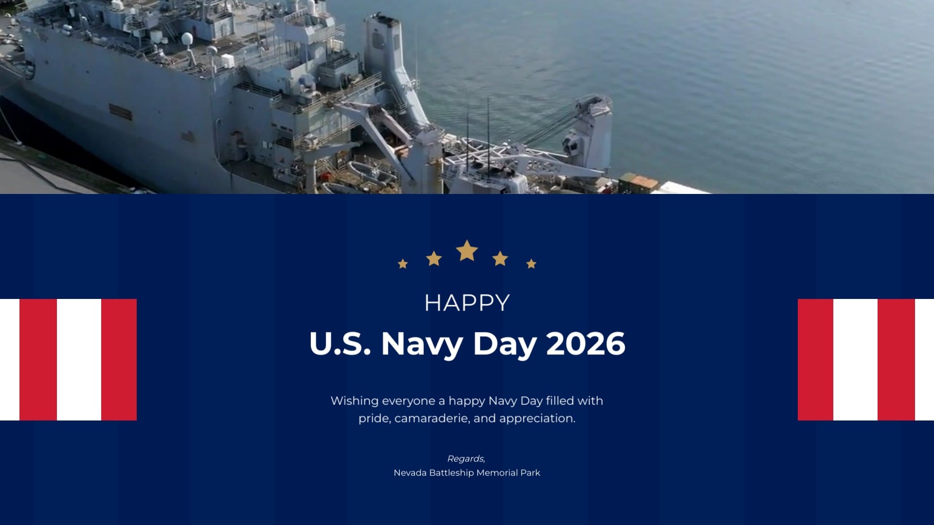Public Navy Day Greeting Card Template