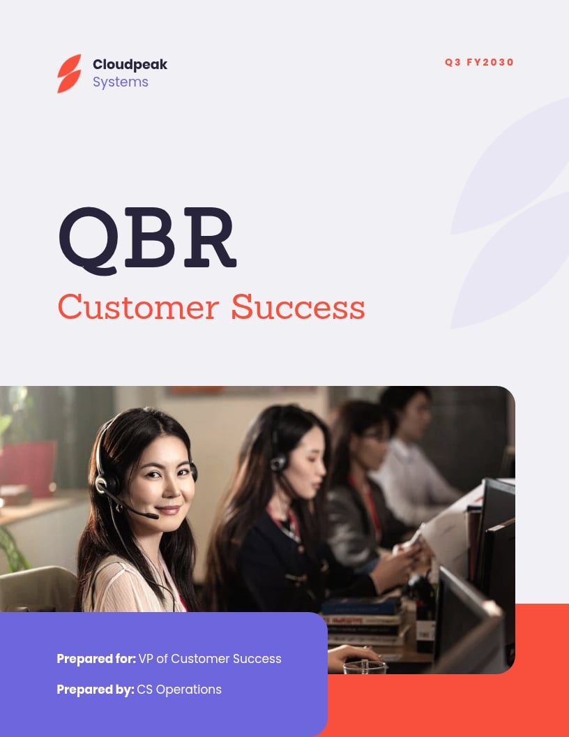 QBR Customer Success Template